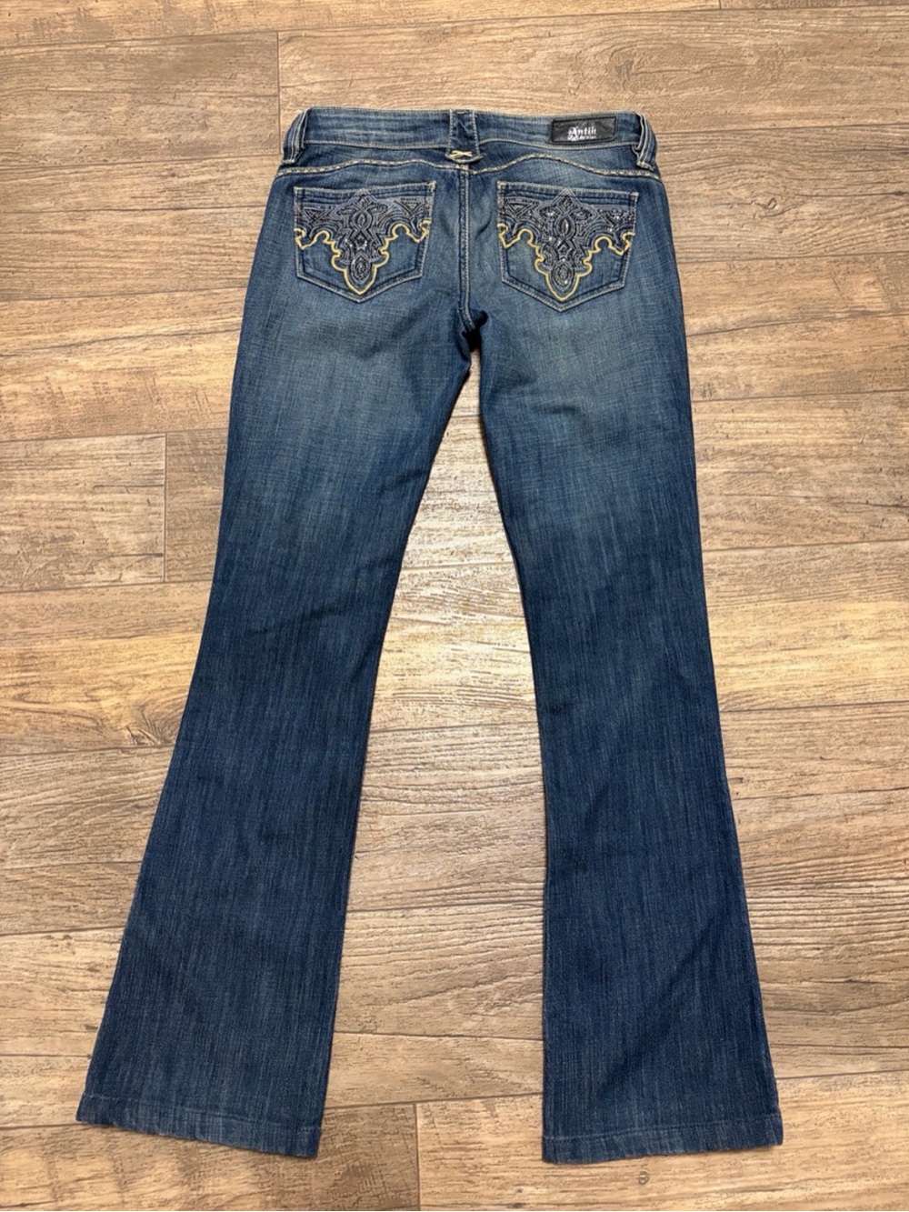 Antik Denim Women's Bootcut/Flared Jeans in Medium Blue Wash